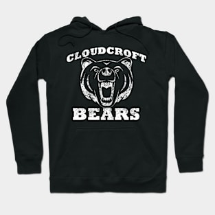 Cloudcroft Bears Worn Logo (White) Hoodie